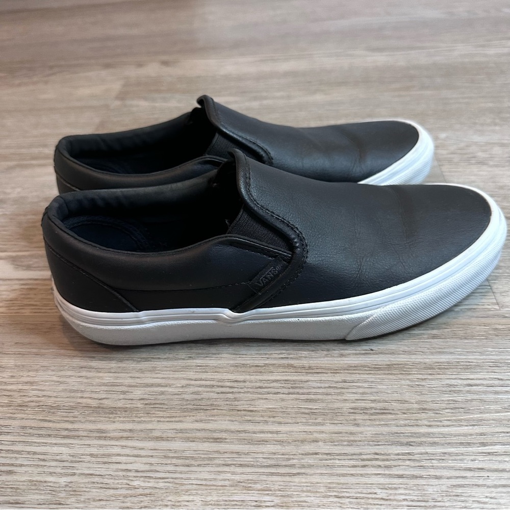 Vans Classics Solid Leather Slip Ons - image 2